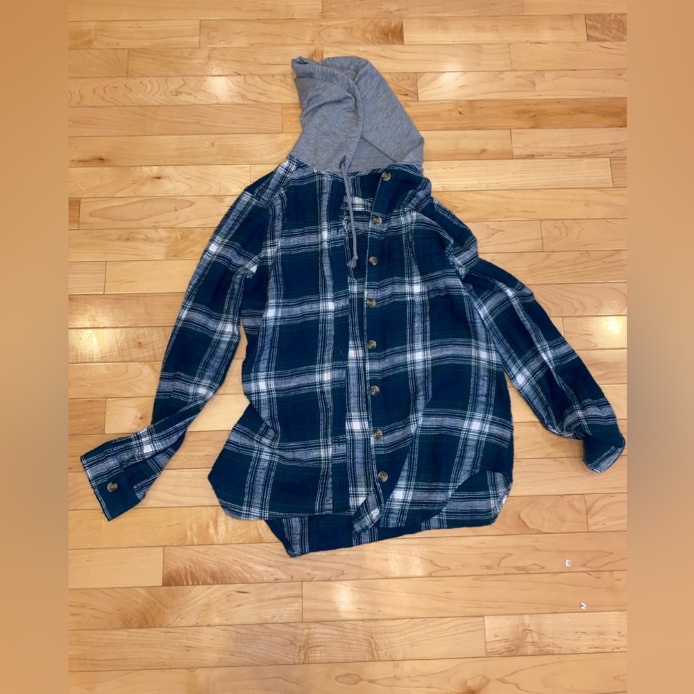 Flannel with hood